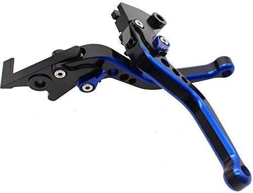 Vista 4 de FXCNC Palancas de embrague de freno de doble color para motocicleta compatibles con HAYABUSA GSXR1300 99-07, DL1000/V-STROM 02-2020, SV1000/S 03-07