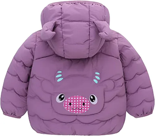 Vista 4 de Baby Girl Clothes Winter Warm Sherpa Coats for Toddler Boys Fleece Jacket Casual Fuzzy Kids Pea Coat Trench Outwear