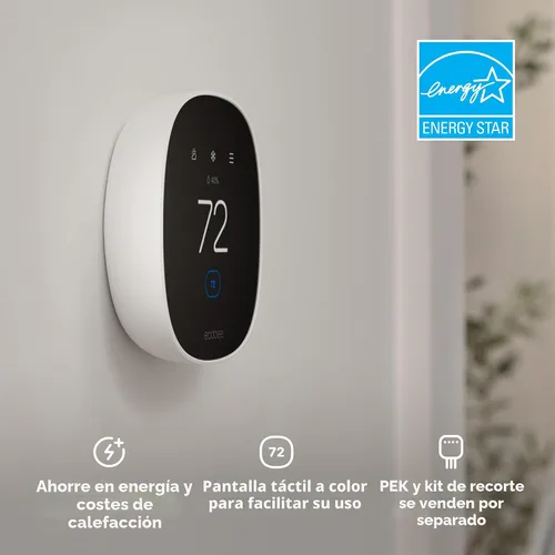 Vista 3 de ecobee Smart Thermostat Essential - Termostato Wi-Fi programable certificado Energy Star - Funciona con Siri, Alexa y Google Assistant