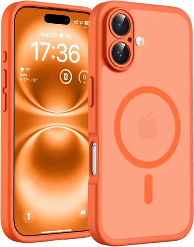 Vista 243 de TOCOL Funda para iPhone 11, compatible con Magsafe, protección completa de cámara, imanes integrados, protección contra caídas, funda translúcida
