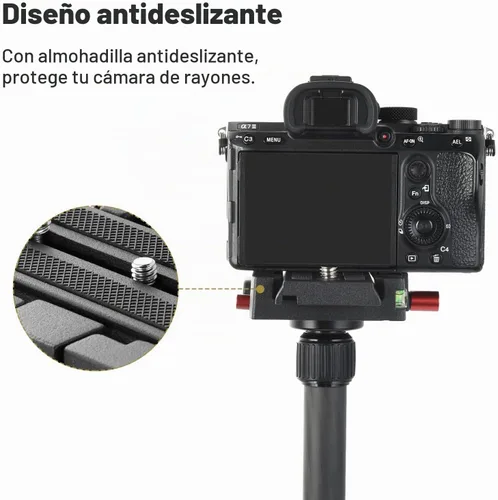 Vista 6 de UTEBIT P200 Placa de liberación rápida, compatible solo con Sony A6400 Manfrotto