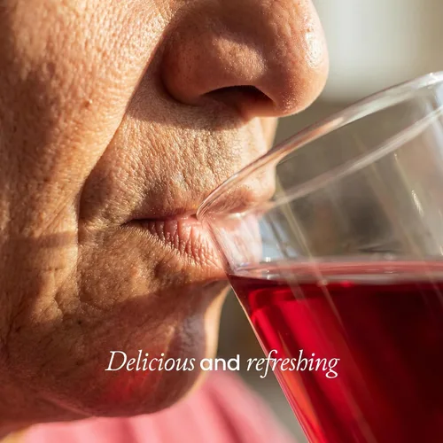 Vista 4 de Thick & Easy® Cóctel de jugo de arándano espesado, bebida espesada lista para beber para apoyo a la deglución, consistencia moderadamente gruesa