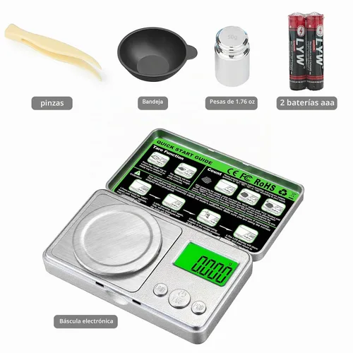 Vista 7 de Báscula de alta precisión de 3.53 oz/0.00 oz, báscula digital de miligramo de bolsillo, báscula de joyería de gramo pequeño, escala de moneda
