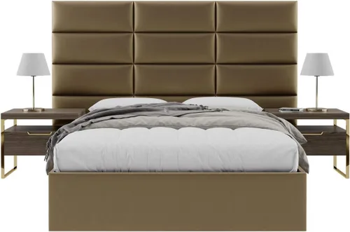 Vista 136 de Vänt - Paneles tapizados de cabecera para montar en la pared, diseño Elizabeth, 120 x 46 pulgadas, configuración de 16 paneles individuales
