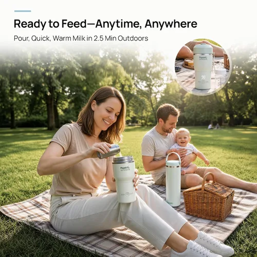 Vista 11 de Papablic [2026 NEW Upgraded] NutriWarm™ Portable Bottle Warmer