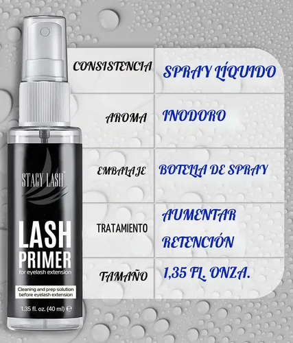 Vista 4 de Pegamento de extensiones de pestañas Lightning Speed – Stacy Lash 0.2 fl oz + 1.5 fl oz imprimación/0.3 segundos Tiempo de secado/retención – 6-8