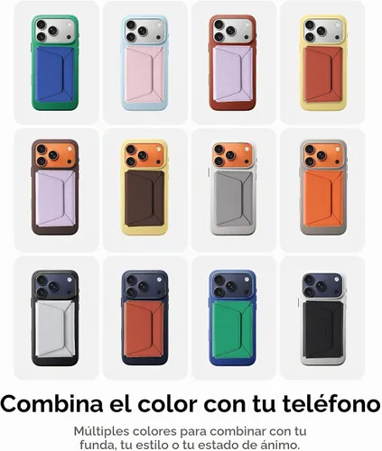 Vista 7 de MOFT Cartera magnética para mujer con 8 tarjetas, bloqueo RFID, Rosa claro, Diseño ágil para viajes y viajes
