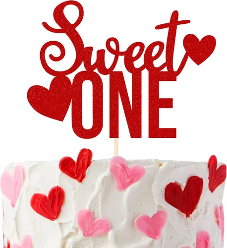 Vista 8 de 1 decoración de pastel para el día de San Valentín con corazón con purpurina de dulce amor, decoración para el primer día de San Valentín, temática