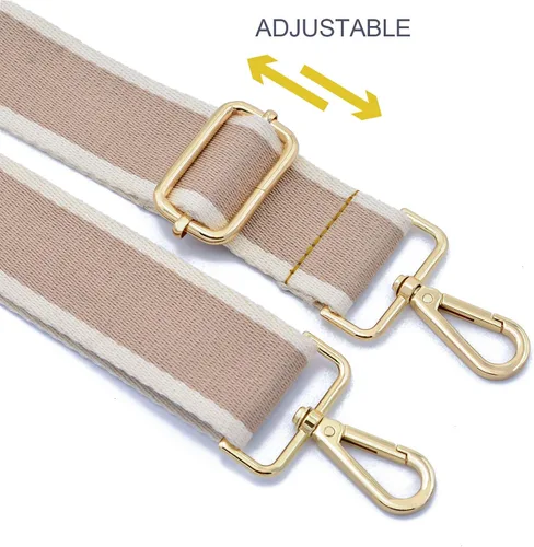 Vista 3 de Correa de repuesto para bolsa, ajustable, para colgar al hombro o usar cruzada, de lona gruesa, unisex