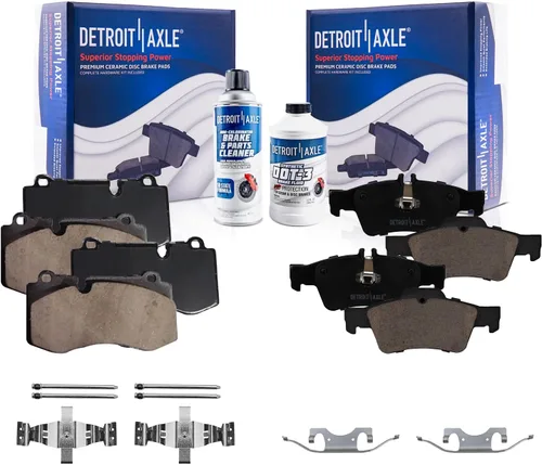 Vista 65 de Detroit Axle - Pastillas de Freno Delantero Izquierdo Reemplazo de Pinza de Disco para Ford Fusion Mazda 6 Lincoln MKZ Mercury Milan 2006-2012