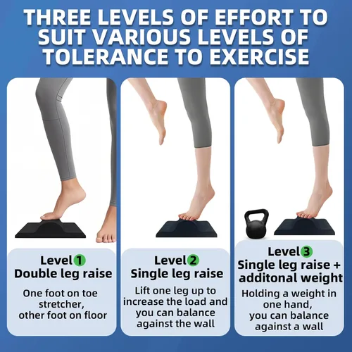 Vista 3 de Estirador de fascitis plantar, estirador de pies para aliviar el dolor de la fascitis plantar, alivia el soporte del talón y el arco para tendinitis