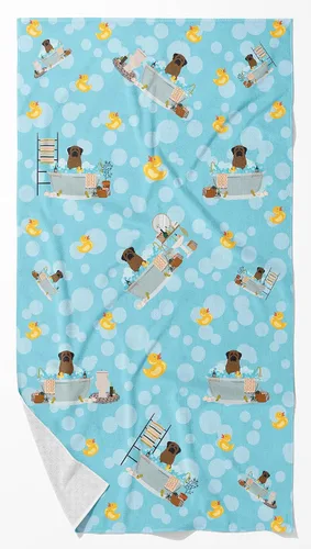 Vista 91 de Caroline's Treasures WDK5738BTLG Airedale - Toalla de baño grande para bañera
