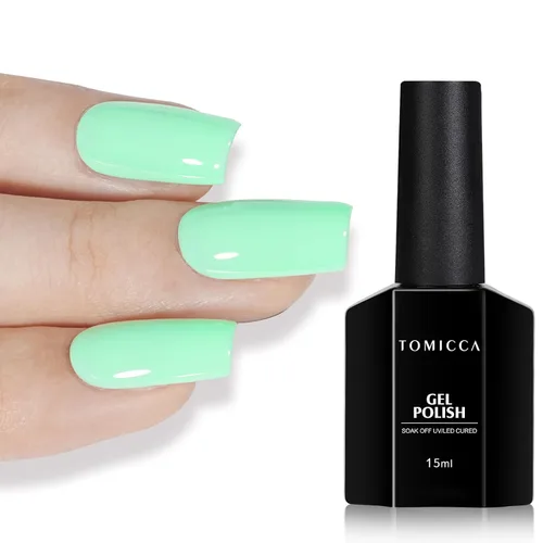 Vista 47 de TOMICCA Esmalte de uñas de gel marrón café, 0.5 onzas líquidas, esmalte de uñas de secado con LED UV para arte de uñas, manicura en casa, otoño e