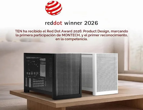Vista 2 de MONTECH Funda para PC Micro ATX de 22.7 L, chasis modular de malla de alto flujo de aire para construcciones de aire, líquidos o SFF, soporte de TEN