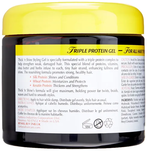 Vista 3 de Fantasia Gel de peinado Thick 'n Shine, 16 onzas