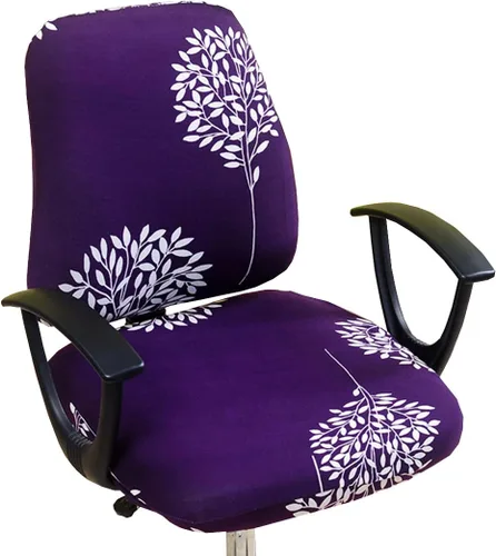 Vista 25 de XNN Funda para silla de oficina de computadora, fundas universales elásticas para sillas giratorias (A)