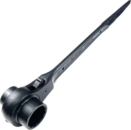 Vista 7 de WEDO Juego de 2 llaves de trinquete para andamio, 0.748 in x 0.866 in, Cr-V, llave de trinquete forjada, longitud 12.283 in, llave de trinquete
