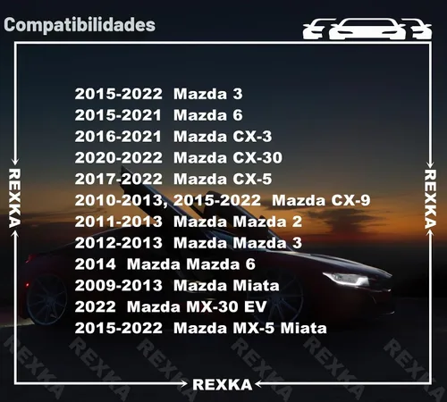 Vista 3 de Rexka 10 piezas Cubierta de Parachoques Forro del Alerón Protector de Salpicaduras Clip de Retención Tipo Empuje BGV4-56-145 para Mazda 2, Mazda 3