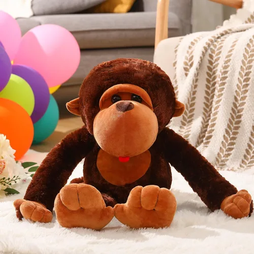 Vista 4 de Shappy Mono gigante de peluche de 31.5 pulgadas de gorila grande, juguete de peluche para baby shower, fiesta de cumpleaños, regalos para niños