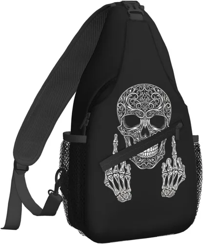 Vista 29 de Famame Mochila bandolera para el pecho, bolsa de hombro cruzada, gimnasio, ciclismo, viajes, senderismo, Varios