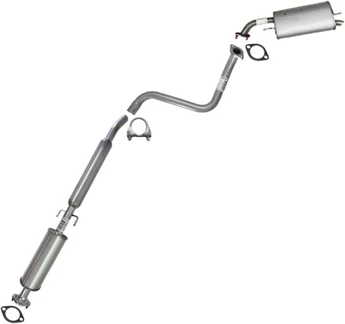 Vista 13 de Northeastern Exhaust Kit de sistema de escape de tubo delantero, resonador y silenciador de acero inoxidable compatible con Chevrolet Aveo5