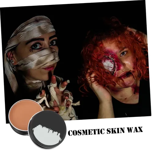 Vista 4 de 1pc Maquillaje Cera Bruja Pintura Cara Maquillaje Halloween Maquillaje Halloween Maquillaje Sangre Gel Halloween Maquillaje Sangre Calavera Pintura