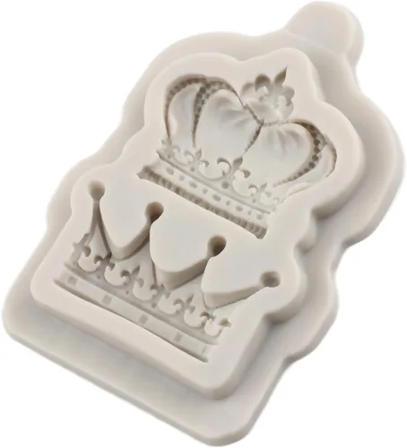 Vista 3 de Moldes de fondant de corona 3D corona pastel decoración molde de Estilo a