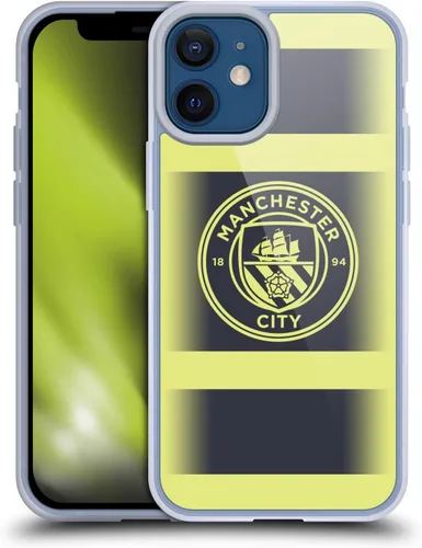 Vista 157 de Head Case Designs Funda de gel con licencia oficial del Manchester City Man City FC Away 2022/23 [protección de grado militar] compatible con Apple