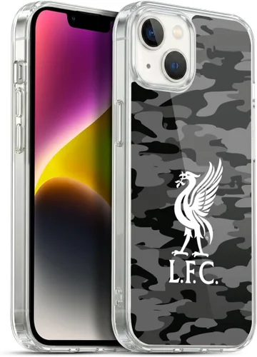 Vista 111 de Head Case Designs Funda de gel con licencia oficial del Liverpool Football Club Away Colourways Crest Camou [protección de grado militar] compatible