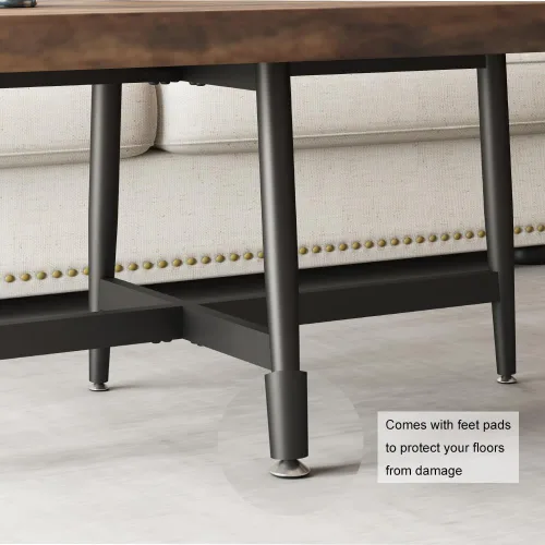 Vista 6 de KaKaBB Patas de Mesa de Café de Metal de 18 Pulgadas, Patas de Muebles de Servicio Pesado para Escritorios Modernos de Oficina, Soportes de TV, Mesa
