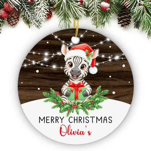 Vista 11 de Adorno de conejito de bebé, adorno personalizado con nombre y año para recién nacido 2026, decoración de conejo de Navidad personalizada, regalo