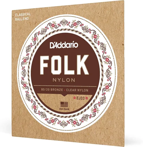 Vista 6 de D'Addario Set Clásico de Guitarra Folk Blk 8020 Bola (EJ34)