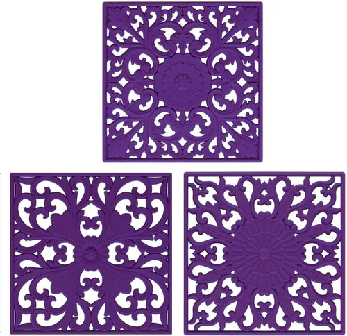 Vista 10 de Salvamanteles de silicona para platos calientes, mesa, encimera, antideslizantes, resistentes al calor, salvamanteles modernos para tetera