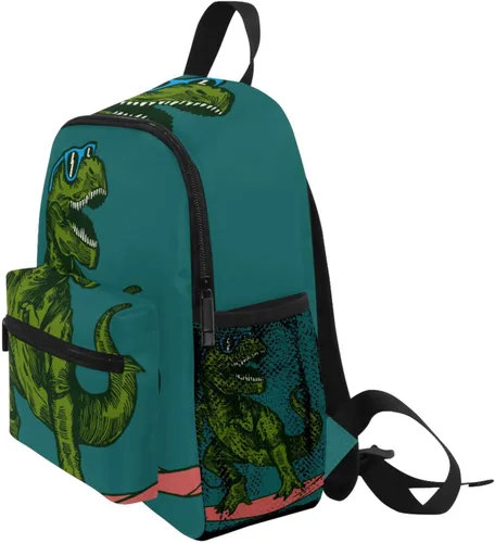 Vista 3 de AUUXVA Mochila de día para niños y niñas, Dinosaurio, Mochilas de viaje