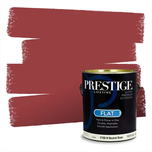 Vista 307 de Prestige Paints Pintura exterior e imprimación en uno, 1 galón, plano, coincidencia comparable de Valspar* Amber Rose*