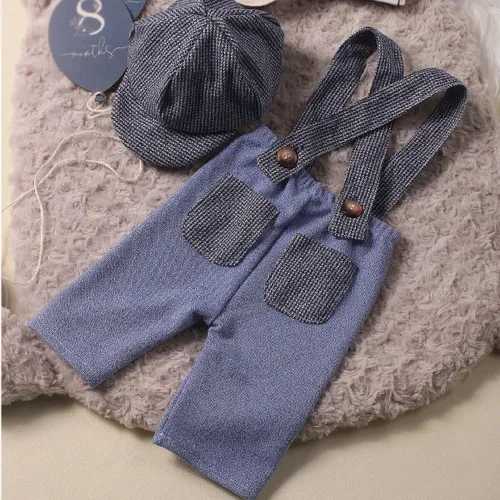 Vista 8 de Holibeat Accesorios de Fotografía para Bebé Recién Nacido Niño Trajes de Sesión de Fotos para Bebé Niño Trajes Romper de Caballero Infantil