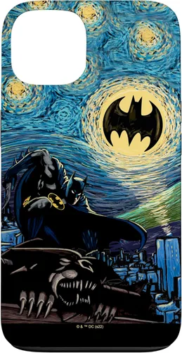 Vista 7 de DC Comics Batman Starry Night Style Painting Case para iPhone 17