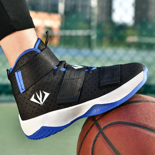 Vista 6 de MAUGELY Zapatos de baloncesto transpirables para hombres y mujeres, para estudiantes, deportes, casuales, antideslizantes, para parejas