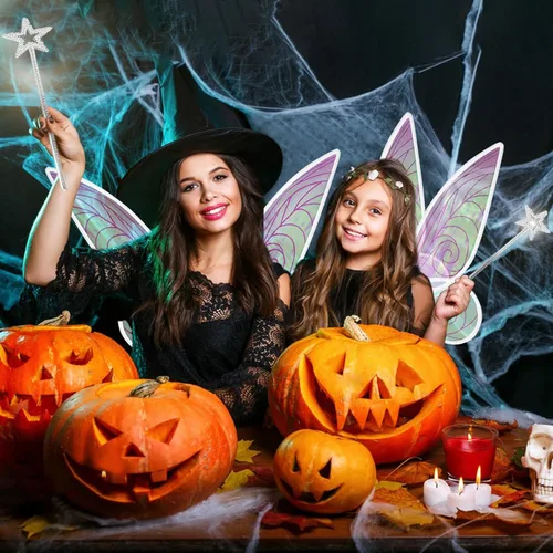 Vista 2 de SunnyLisa Halloween Costume Fairy Wings Angel Wings for Women and Girls