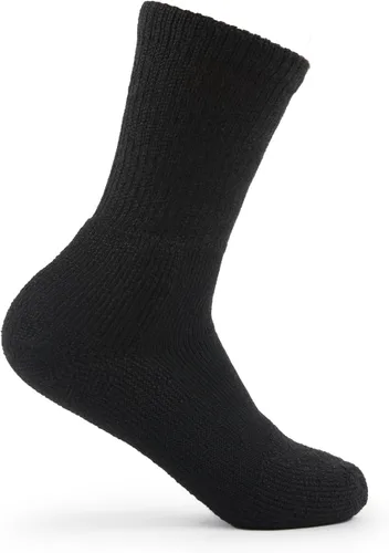 Vista 2 de thorlos Calcetines de tenis unisex para adultos Tx Max Cushion Crew Negro (1 par)