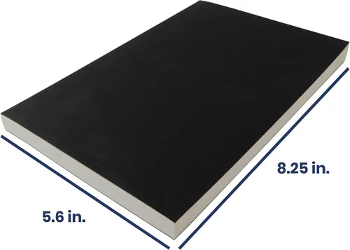 Vista 2 de Cuaderno de bocetos LayFlat - 14 x 21 cm - Cuaderno en blanco negro, 64 hojas, papel grueso de 100 g/m²..