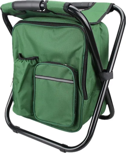 Vista 12 de Silla de camping plegable 3 en 1, mochila con bolsa de picnic aislada, bolsa de mesa de camuflaje para senderismo, equipo de campamento para pesca