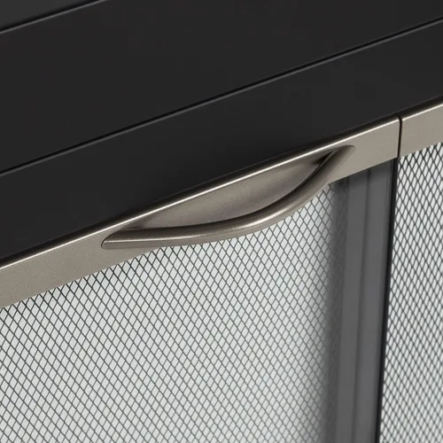 Vista 6 de Pleasant Hearth AP-1130 Alsip - Puerta de vidrio para chimenea, color negro., AP-1132