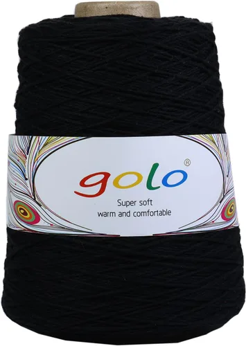 Vista 4 de golo Hilo de Cono de Lana para Tejer 8.8oz 400yd 100% Hilo de Lana para Tejer a Mano 402-Papel Envejecido