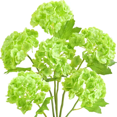Vista 12 de FiveSeasonStuff 6 Real Touch Hydrangea Artificial Flowers, Blush Pink
