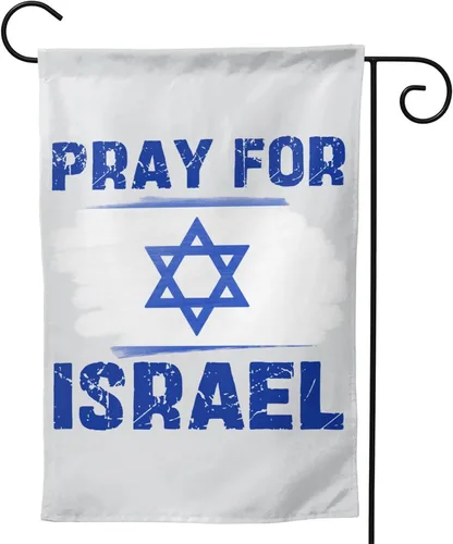 Vista 8 de Bandera con texto en inglés "I Stand With Israel Flag Pray For Israel" Bandera de Estados Unidos con bandera de Israel, bandera de Israel, bandera