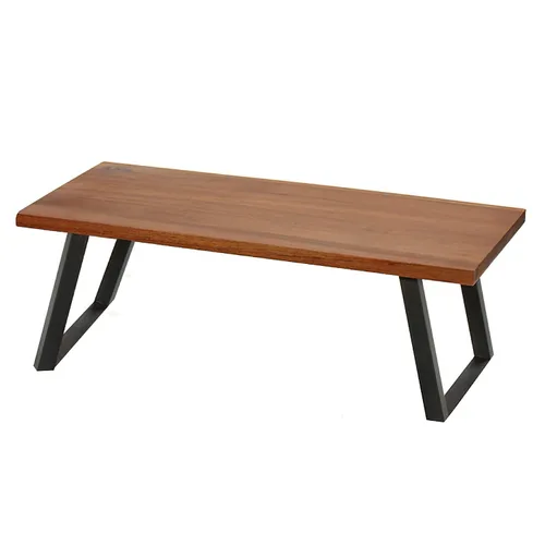 Vista 7 de G.E.T RISER-6-UR - Elevador de monitor de madera con patas plegables, elevación de 6 pulgadas, rústico urbano