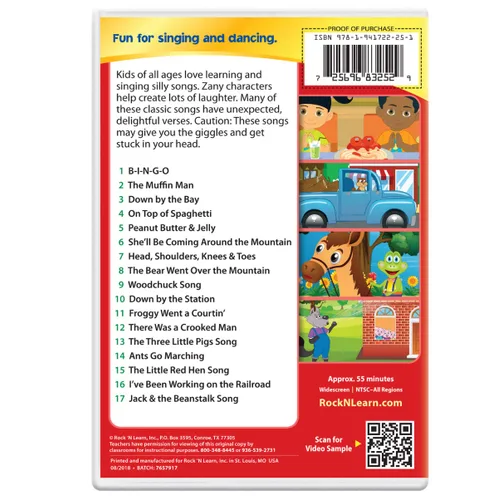 Vista 2 de Kid Songs 3 DVD Set by Rock N Learn