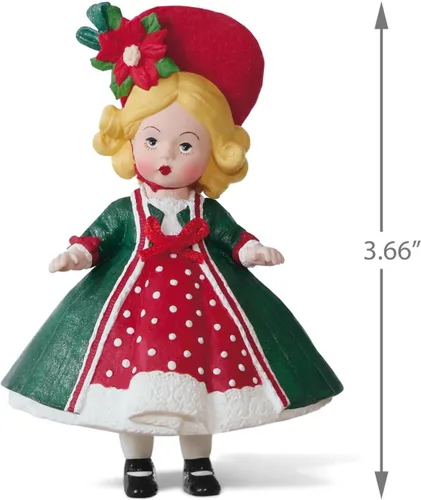 Vista 4 de Hallmark 1595QX9312 Madame Alexander #22 - Adornos navideños de recuerdo victoriano de Yuletide