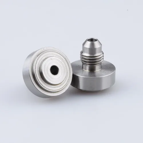 Vista 3 de AC PERFORMANCE -4 AN Macho de soldadura en Bung Fitting Steel, Pack de 2 Weldable Fuel Tank Fitting